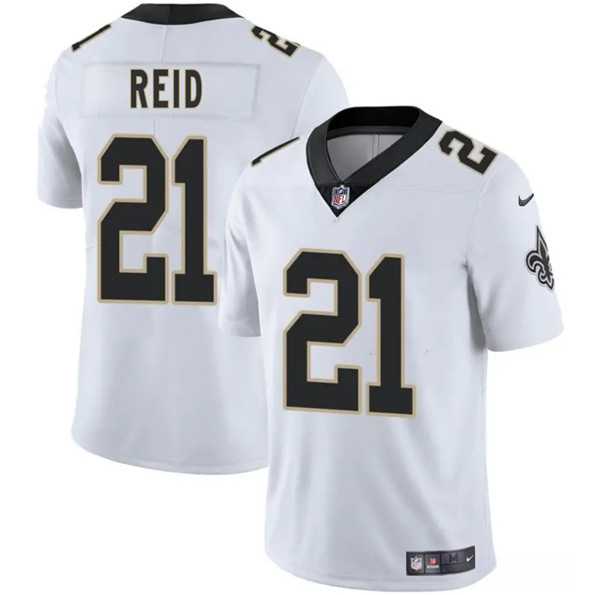 Men & Women & Youth New Orleans Saints #21 Justin Reid White 2025 Vapor Limited Stitched Jersey->new orleans saints->NFL Jersey